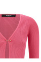'Safety Pin' cardigan Fuchsia