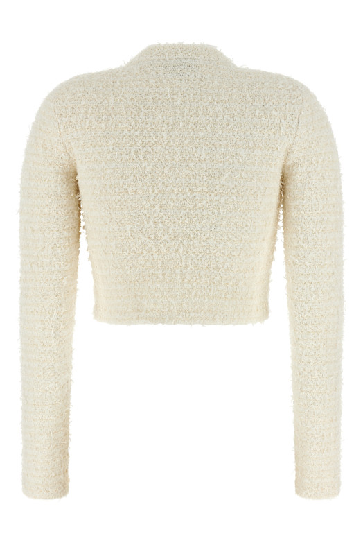 Кардиган «Крем з текстурованим трикотажем» Білий AW25028JCCREAM Кардиган «Крем з текстурованим трикотажем» Білий AW25028JCCREAM