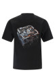 Double-sided print T-shirt Black Double-sided print T-shirt Black