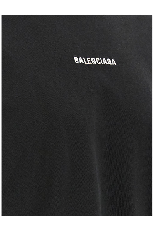 'New Balenciaga Back' T-shirt Black-grey 'New Balenciaga Back' T-shirt Black-grey