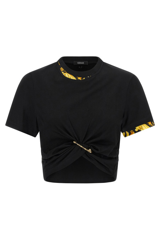 'Barocco' double layer T-shirt Black 'Barocco' double layer T-shirt Black