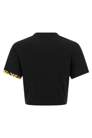 'Barocco' double layer T-shirt Black