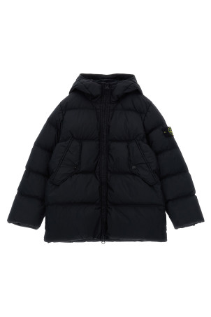 Фарбована куртка-пуховик Чорна STONE ISLAND JUNIOR K2S164100004S0A23V0029 Фарбована куртка-пуховик Чорна STONE ISLAND JUNIOR K2S164100004S0A23V0029