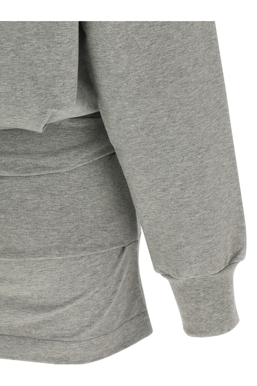 Draped mini dress Gray Draped mini dress Gray