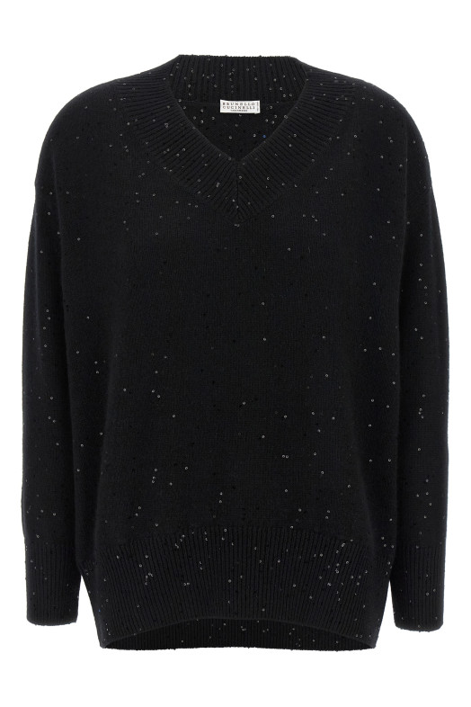 Sequin sweater Black