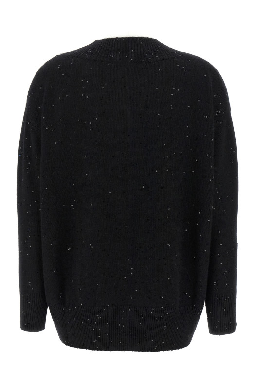 Sequin sweater Black