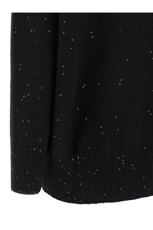 Sequin sweater Black