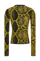 Python jacquard cardigan Yellow