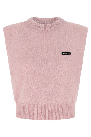 'Knit Cropped' vest Pink 'Knit Cropped' vest Pink