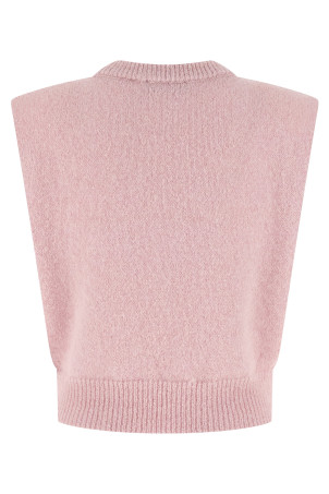 'Knit Cropped' vest Pink 'Knit Cropped' vest Pink