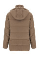 Flannel down jacket Beige