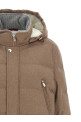 Flannel down jacket Beige