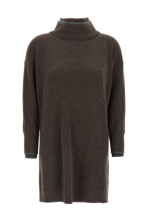 Double layer dress Brown