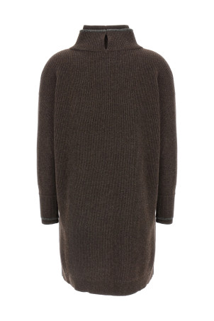 Double layer dress Brown