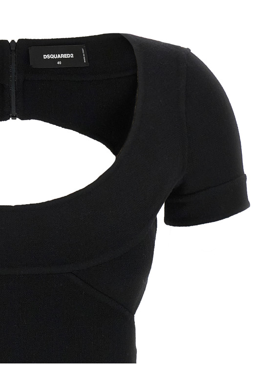 'Bodycon Cut Out' dress Black