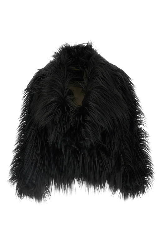 Eco fur long hair Black Eco fur long hair Black