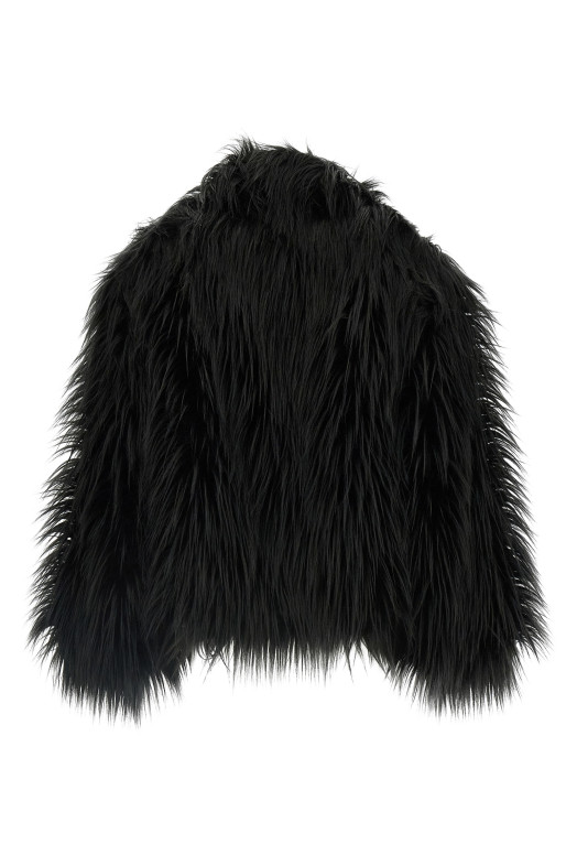 Eco fur long hair Black Eco fur long hair Black