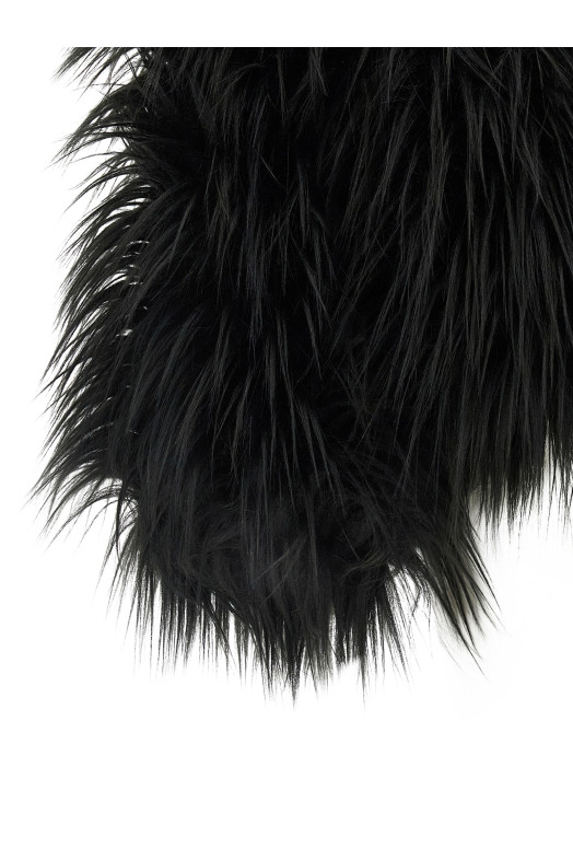 Eco fur long hair Black Eco fur long hair Black