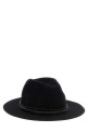 Jewel leather hat Gray