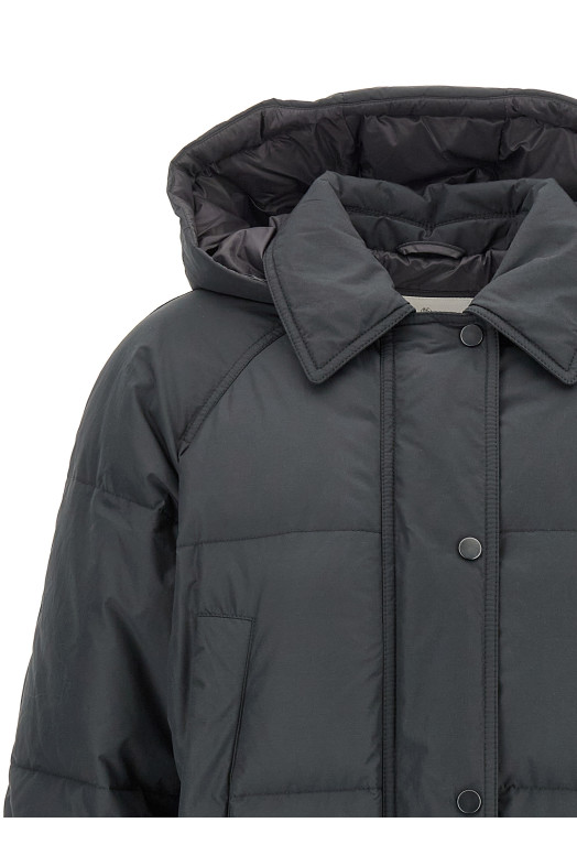 Куртка-пуховик «Shiny Zipper Pull» Сірий MG5019946C2126