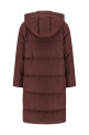 Куртка-пуховик «Shiny Zipper Pull» бордового кольору MG5019946CFS36