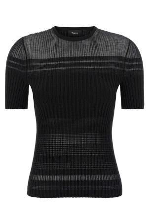 Ribbed T-shirt Black Ribbed T-shirt Black