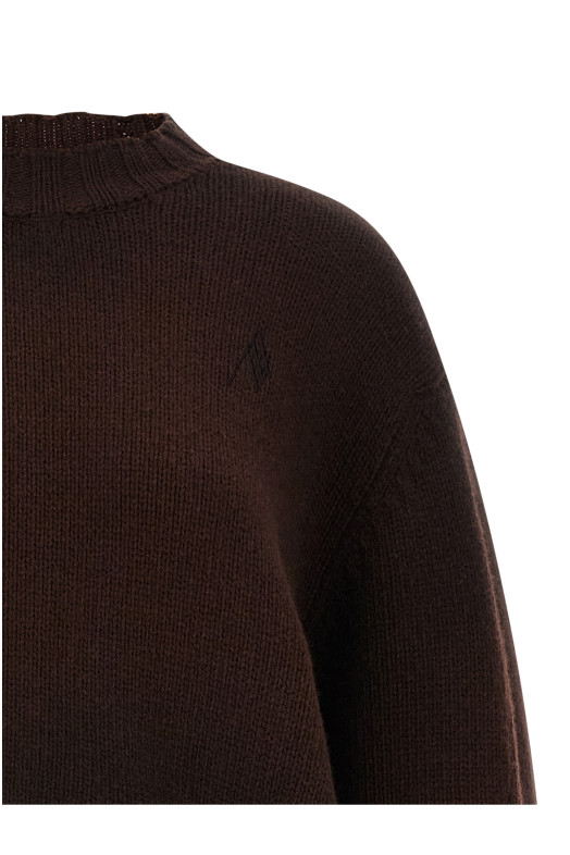 Светр з вишитим логотипом Коричневий THE ATTICO 251WCK00126064