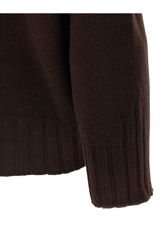 Светр з вишитим логотипом Коричневий THE ATTICO 251WCK00126064