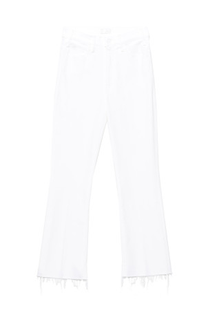 Джинсы The Hustler Ankle Fray' белые MOTHER (1117753FOT)
