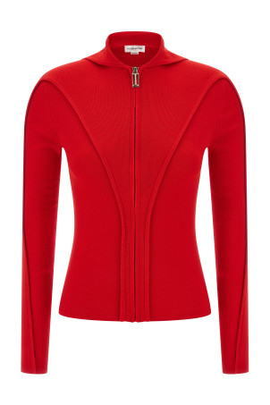 Кардиган з капюшоном Червоний VICTORIA BECKHAM 1325KTP006406ABRIGHTROSE Кардиган з капюшоном Червоний VICTORIA BECKHAM 1325KTP006406ABRIGHTROSE