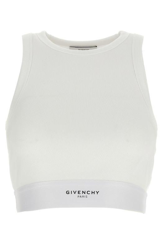 Майка Crop White GIVENCHY BW70FNR2Q3100