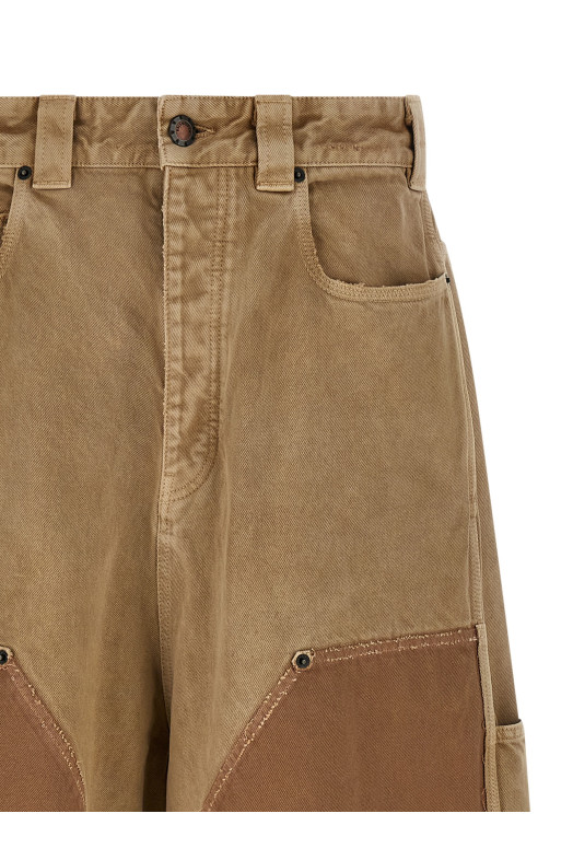 Джинси «Baggy Ripped Off» бежеві 838672TSWB29501 Джинси «Baggy Ripped Off» бежеві 838672TSWB29501