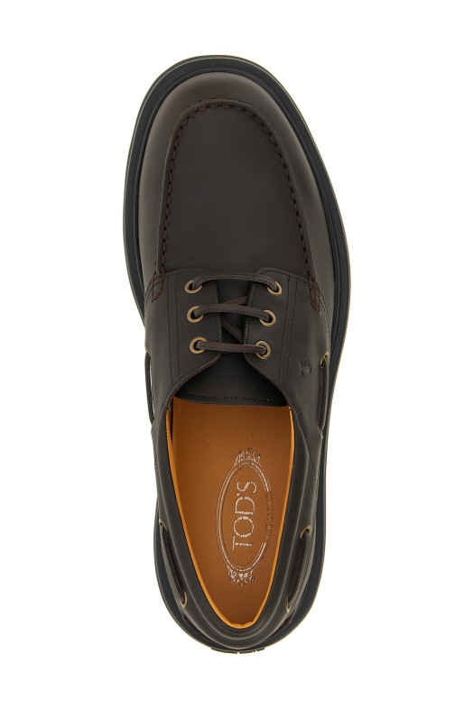 Leather Boat Shoe Brown Leather Boat Shoe Brown