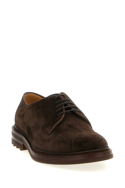 Suede derby Brown Suede derby Brown