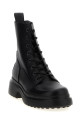 Leather combat boots Black