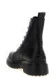 Leather combat boots Black