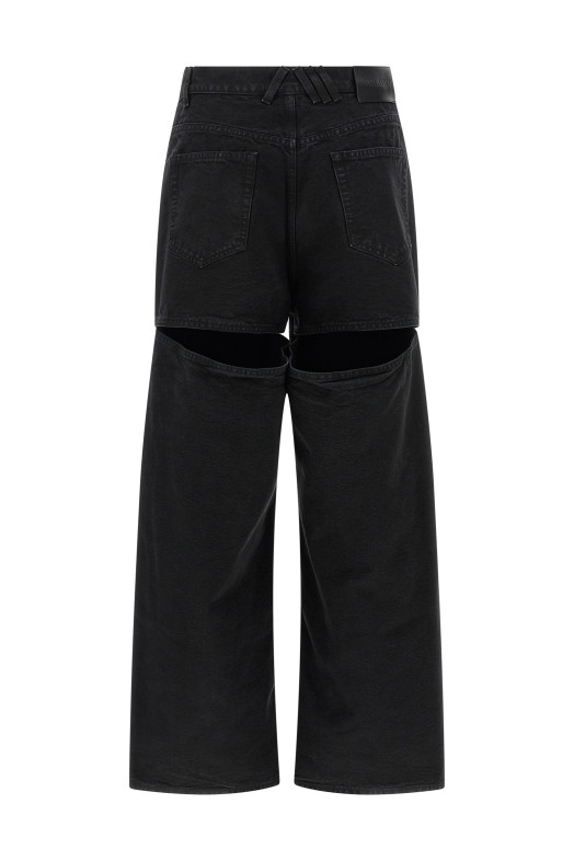 Cut-out jeans Black Cut-out jeans Black