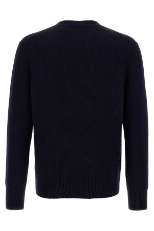 Logo intarsia sweater Blue Logo intarsia sweater Blue