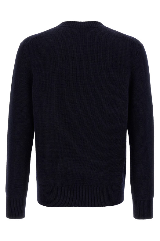 Logo intarsia sweater Blue Logo intarsia sweater Blue