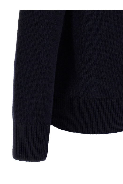 Logo intarsia sweater Blue Logo intarsia sweater Blue