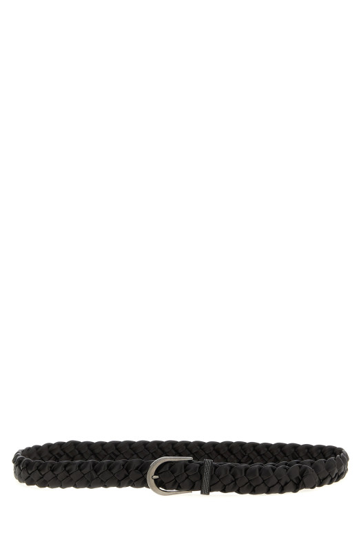 Jewel buckle belt Brown