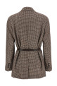 Houndstooth blazer Brown