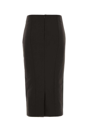 Темно-коричневая эластичная шерстяная юбка GIORGIO ARMANI (GW001889TE14246) Темно-коричневая эластичная шерстяная юбка GIORGIO ARMANI (GW001889TE14246)