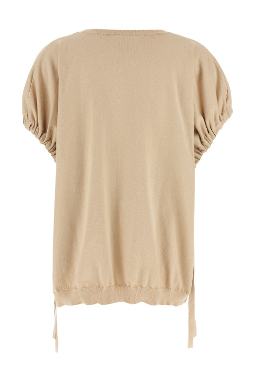 Трикотажна футболка бежева NUDE 1101E25010243 Трикотажна футболка бежева NUDE 1101E25010243