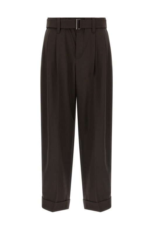 Шерстяні штани Коричневі BRUNELLO CUCINELLI MPW07P8995C019