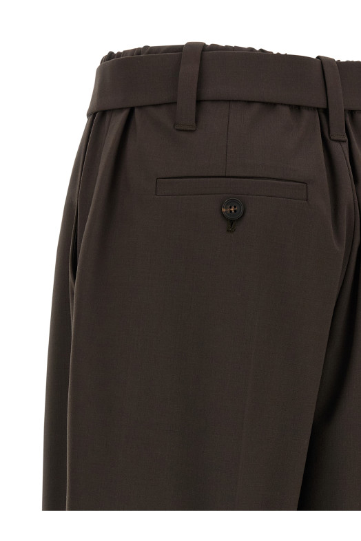 Шерстяні штани Коричневі BRUNELLO CUCINELLI MPW07P8995C019