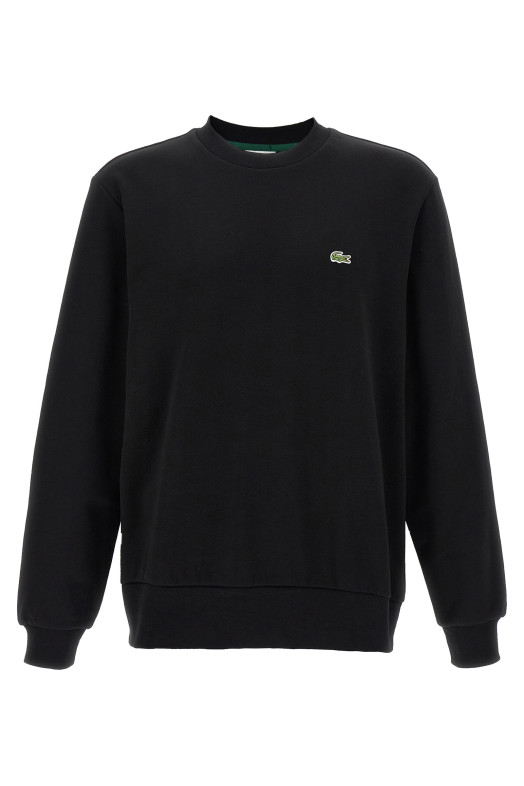 Світшот з логотипом, чорний LACOSTE SH9608031 Світшот з логотипом, чорний LACOSTE SH9608031