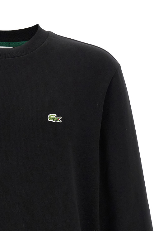 Світшот з логотипом, чорний LACOSTE SH9608031 Світшот з логотипом, чорний LACOSTE SH9608031