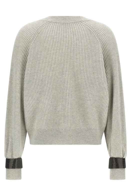 Кардиган с воротником-хомутом Gray BRUNELLO CUCINELLI M12723306C2719 Кардиган с воротником-хомутом Gray BRUNELLO CUCINELLI M12723306C2719