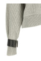 Кардиган с воротником-хомутом Gray BRUNELLO CUCINELLI M12723306C2719 Кардиган с воротником-хомутом Gray BRUNELLO CUCINELLI M12723306C2719